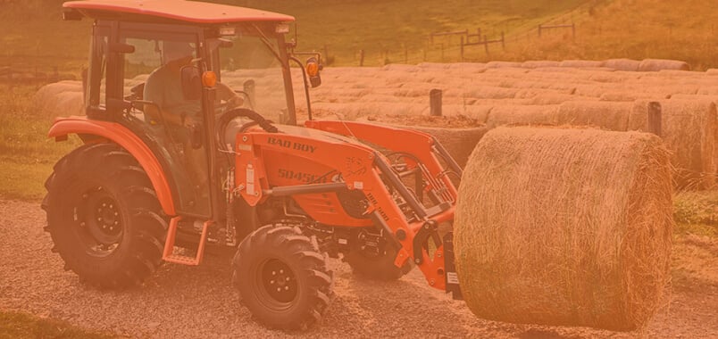 Bad Boy Mid-Sized Utility Tractor with Hay Fork